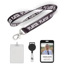 Polyester 3/4 inch Lanyard-A