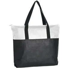 NON-WOVEN ZIPPERED TOTE BAG  