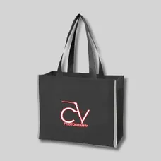 Budget Custom Non Woven Reflective Edge Tote Bag