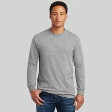 Gildan Heavy Cotton 100% Cotton Long Sleeve T-Shirt - Heather