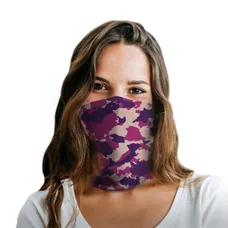 Magenta Camo Polyester Gaiter