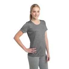 Sport-Tek Ladies Heather Contender Scoop Neck Tee - Heather