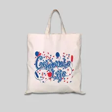 Natural color 21" handle shopping tote bag 