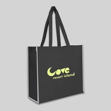 NON-WOVEN REFLECTIVE EDGE TOTE BAG