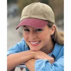 Adams 6-Panel Two-Tone Washed Pigment-Dyed Cap - Dark/All