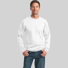 Port and Company 7.8 Oz. Crewneck Sweatshirt - White/Neutral