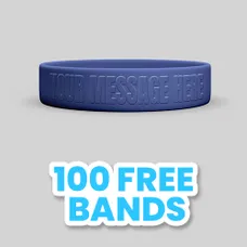 3/4 inch Embossed Wristband      