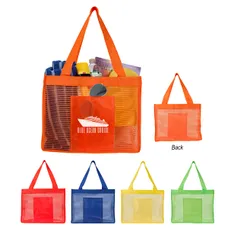 SHEER STRIPED TOTE BAG 