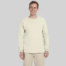 Gildan Ultra Cotton Long Sleeve Tee - White/Neutral