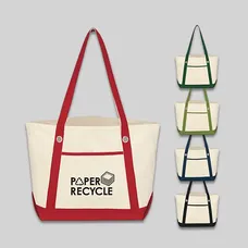 MEDIUM COTTON CANVAS SAILING TOTE BAG