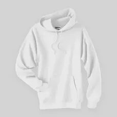 Hanes 10 oz 90/10 Ultimate Cotton Printpro Pullover Hood - White/Neutral
