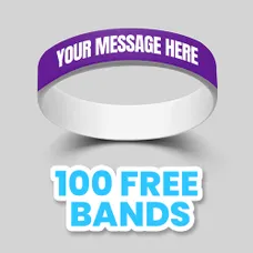 3/4 inch Dual Layered Wristband 