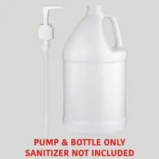 EMPTY 1-GALLON BOTTLE WITH DISPENSER PUMP