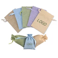 Jute Drawstring Gift Bag 
