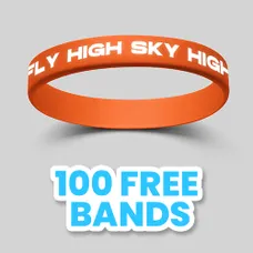 Colorfilled Silicone Wristband Bracelet              