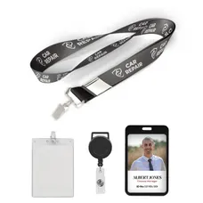 1 inch Price Saver Lanyard with Bull Dog Clip-B