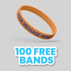 Colorfilled Silicone Wristband Bracelet                 