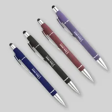Custom Velour Soft Touch Stylus Pens