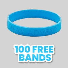 Debossed Silicone Wristband Bracelet              