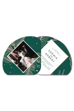 WEDDING TWO PART EXPANDABLE HAND FAN W/ DECORATED EDGE FULL COLOR HAND FAN 