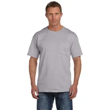 Fruit of the Loom Heavy Cotton Pocket Tee - Light/Heather