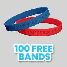 Custom Debossed Wristbands                           