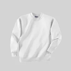 Hanes Youth 7.8 Oz. 50/50 Fleece Comfort Blend Crew - White/Neutral