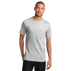 Port and Company Essential T-Shirt with Pocket - Light/Heather