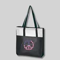 Budget Custom Non Woven Zippered Tote Bag 
