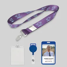 3/4 inch Price Saver Lanyard with Metal Clip-B