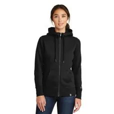 New Era Ladies French Terry Full-Zip Hoodie- Dark/All