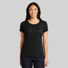 Sport-Tek Ladies PosiCharge Competitor Cotton Touch Scoop Neck Tee