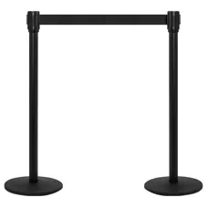 RETRACTABLE BELT BARRIER STANCHION - 2 COUNT 