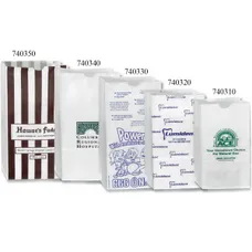 White Grocery Bags #4 - 5" x 3 1/8" x 9 5/8" 