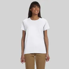 Gildan Womens Ultra Cotton Tee - White/Neutral