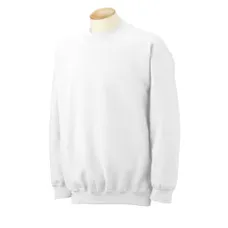 Gildan 7.75 oz 50/50 Fleece Crew - White