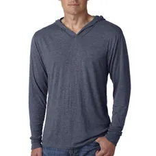Next Level Unisex Triblend Long-Sleeve Hoodie-Dark/All