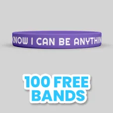 Colorfilled Silicone Wristband Bracelet   