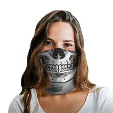 White Skull Polyester Gaiter