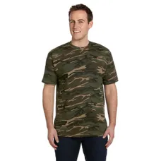 Anvil 4.9 oz. 100% Ringspun Cotton Camo T-Shirt - Dark/All