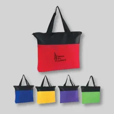 NON-WOVEN ZIPPERED TOTE BAG