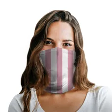 Pink Stripes Polyester Gaiter