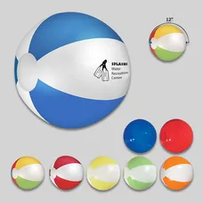 12" Multi-color beach ball