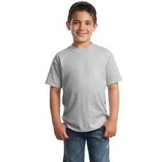 Port and Company Youth 50/50 Cotton/Poly T-Shirt - Light/Heather