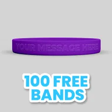 Custom Embossed Silicone Wristbands