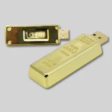 USB Storage Drive - Gold Bar - US3 - U171 - 1GB