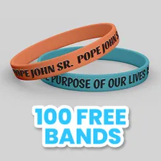 1/2 inch Embossed Printed Wristband     