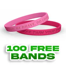 Debossed - 1/2 inch Wristband-H 