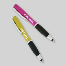 Custom Curvaceous Stylus Ballpoint With Light Pens