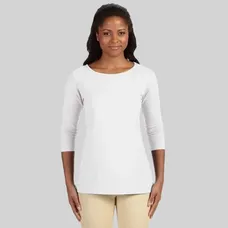 Devon & Jones Perfect Fit Ladies' Ballet Bracelet-Length Knit Top